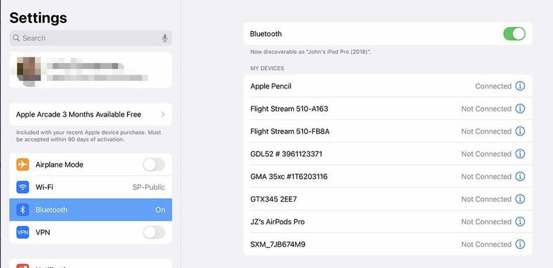 connect ipad to bluetooth speaker