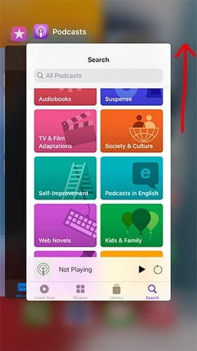 turn off apple podcasts