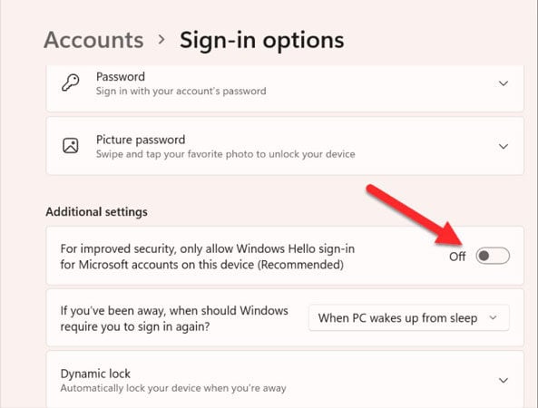 No Remove button for Microsoft Account in Windows 11/10