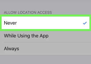 turn off location settings on facebook iphone