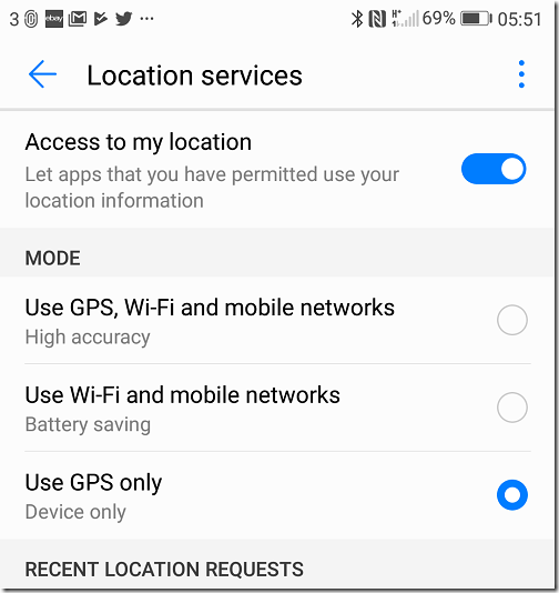 Turn on Location or GPS on your device