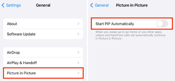 turn on picture in picture mode ios17