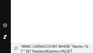 windows powershell set local user password never expires