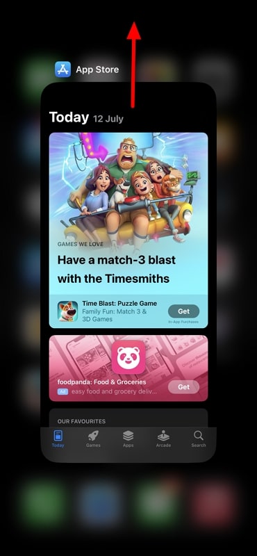 close the app store
