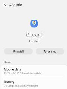 Uninstall Gboard to Fix Gboard Keeps Crashing