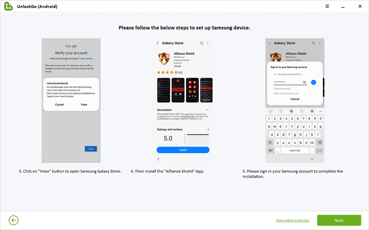 Create Alliance Shield x Account For Samsung Android 11 Frp Bypass