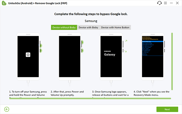 set up samsung device