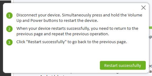 restart oneplus device