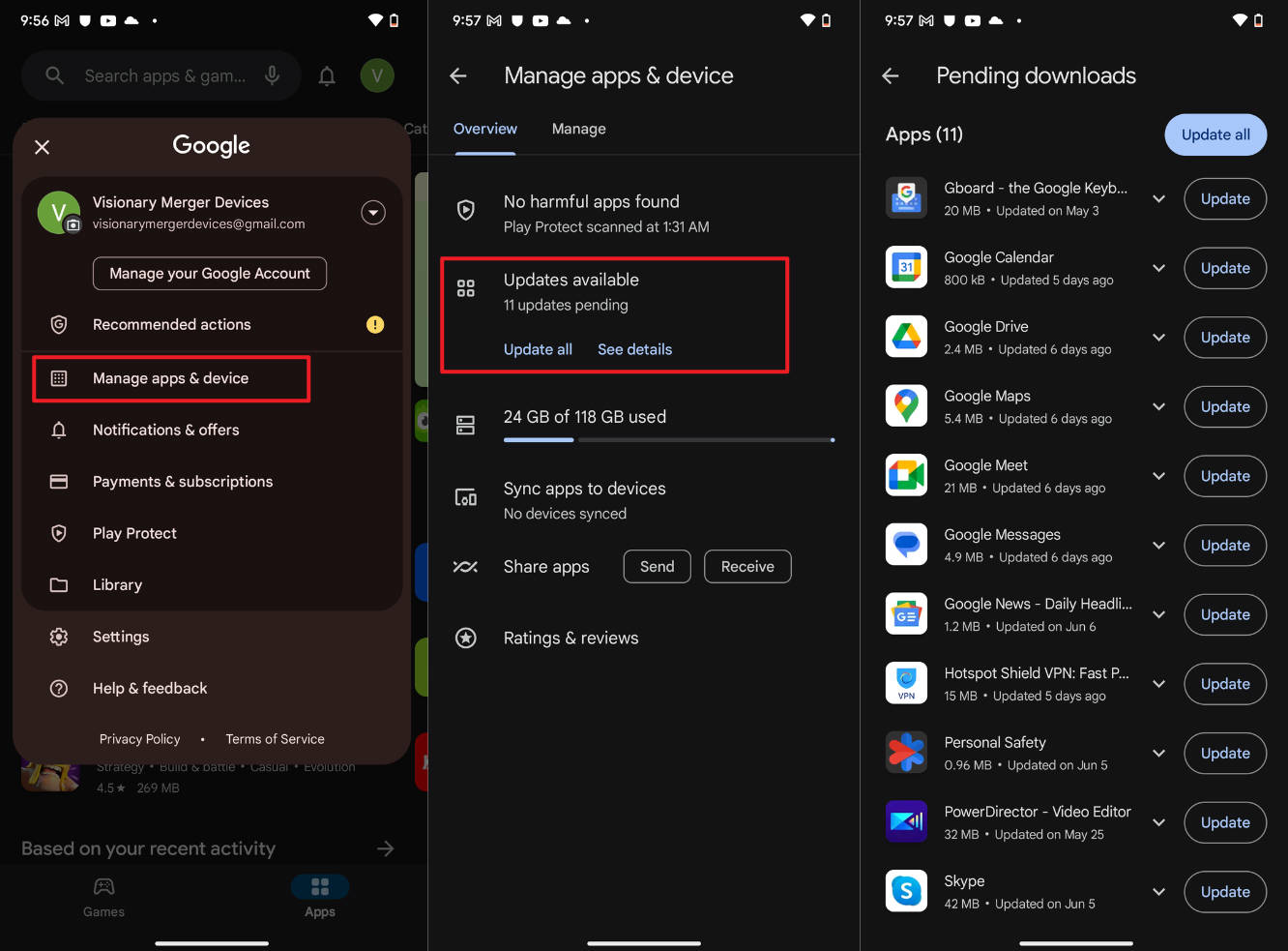 app update