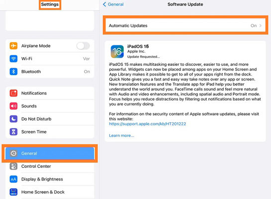 Install the Lastest iPadOS Version