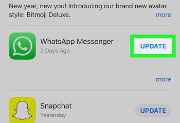 fix disappearing photos on whatsapp via update whatsapp