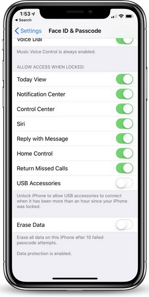 Luksus er der gyldige Fix: How to Unlock iPhone to Use Accessories without Passcode