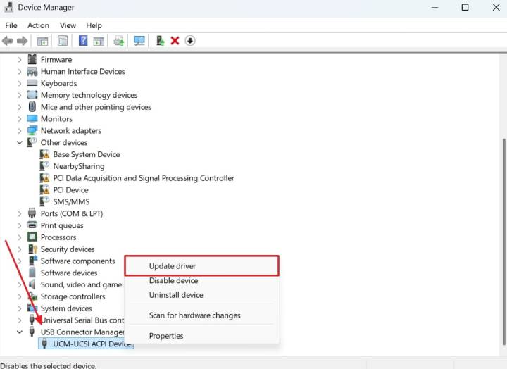 update usb driver
