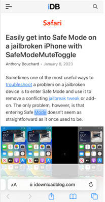 use safari instead of the browser
