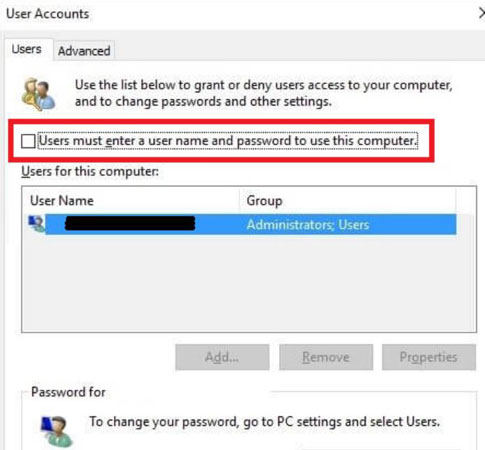 user must enter name and password to use computer