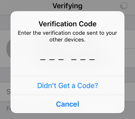 apple id phone verification code not working