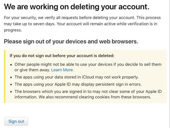 how to deactivate your apple id without iTunes