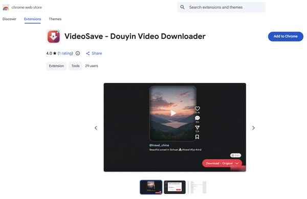 videosave douyin video downloader chrome extension