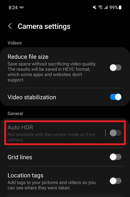 enable hd mode android