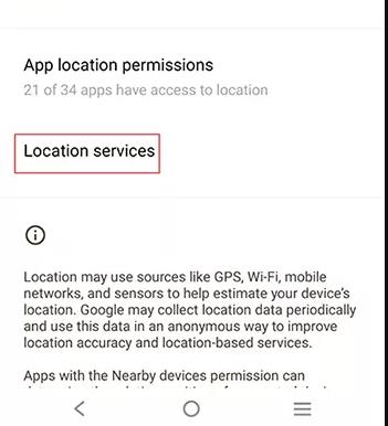 vivo location services