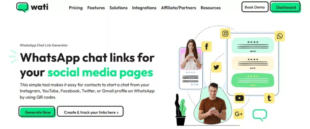 get whatsapp link wati