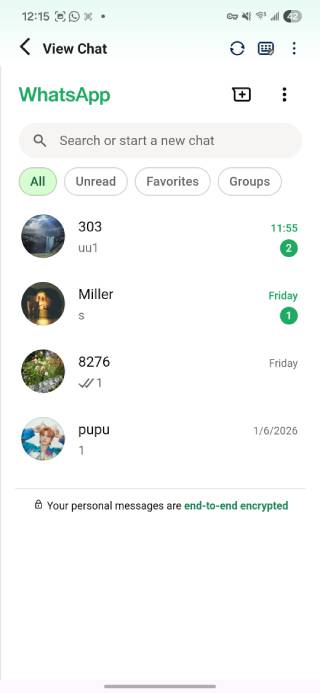 access all whatsapp content