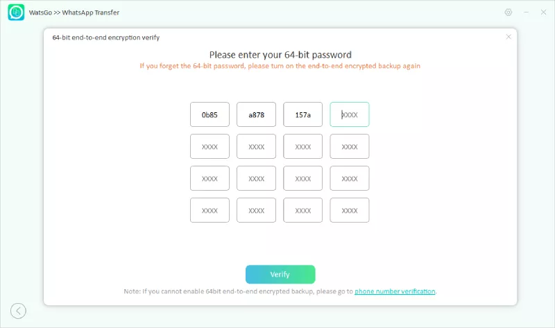 verify whatsapp backup