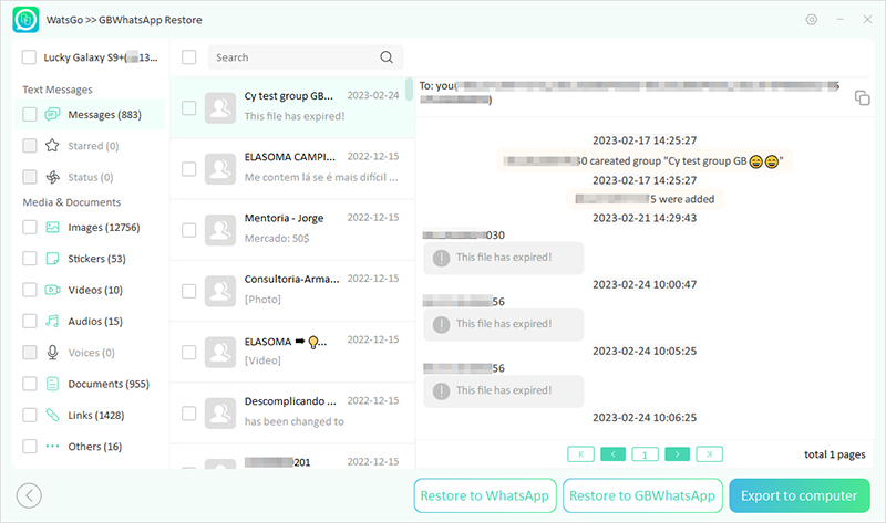 watsgo guide - view gbwhatsapp backup