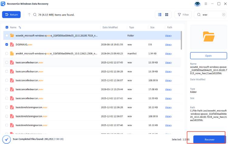 hard drive preview files