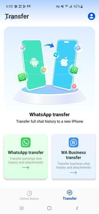 transfer whatsapp from android to iphone