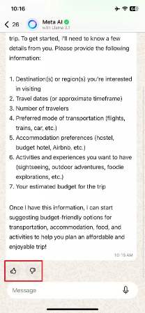 generate prompt from meta ai