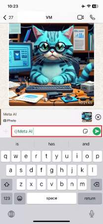 replay with the generated image