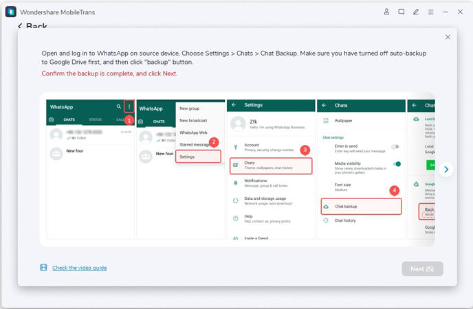 how to restore Whatsapp backup without uninstalling iPhone
