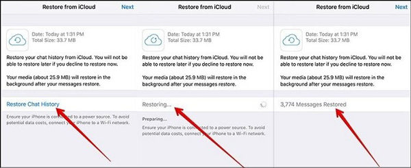 how to see deleted messages on whatsapp without any app icloud restore