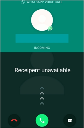 whatsapp unavailable call mean