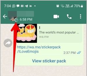 whatsapp disappearing messsages enabled successfully