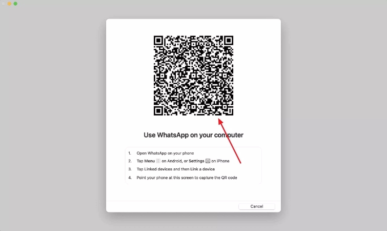 scan qr code on mac
