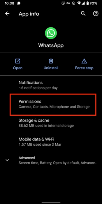 disable whatsapp call dnd mode iphone