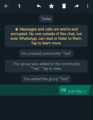 whatsapp select chat
