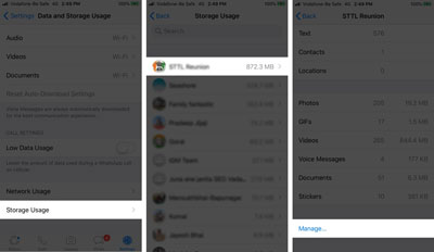 whatsapp settings manage