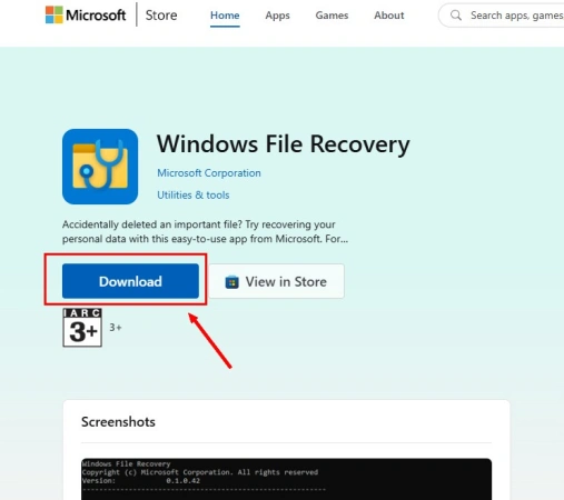 Windows File Recovery