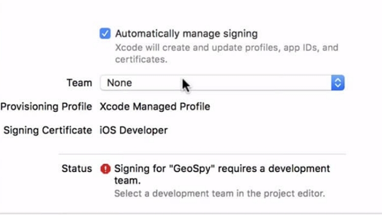 Use Xcode to Change the Location on your iPhone Set up a development team