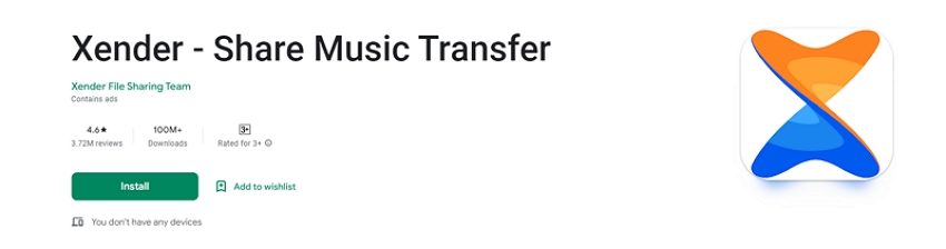 xender phone data transfer